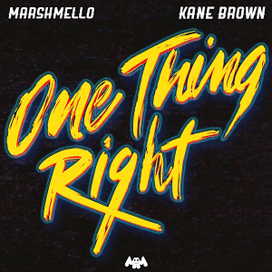 ONE THING RIGHT album cover art